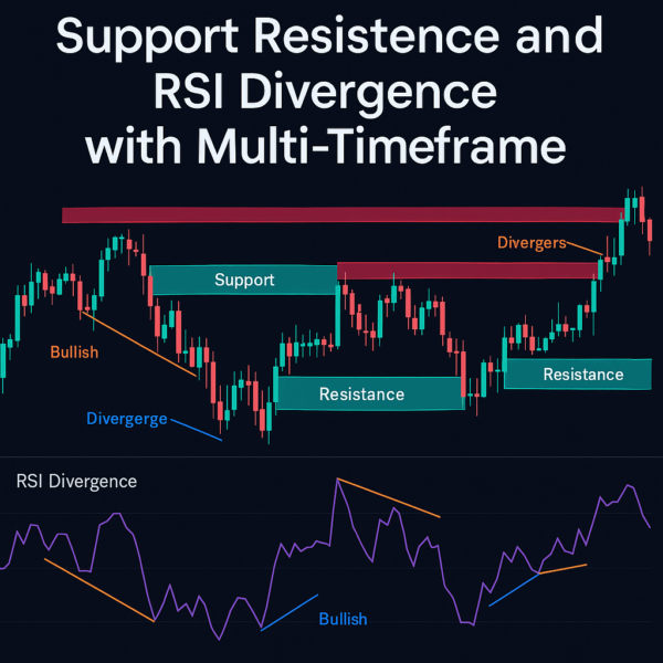 Support Resistance and RSI Divergence with Multi-Timeframe